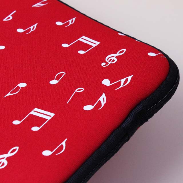ウェットスーツ素材 トラベルポーチ 音符 音楽雑貨