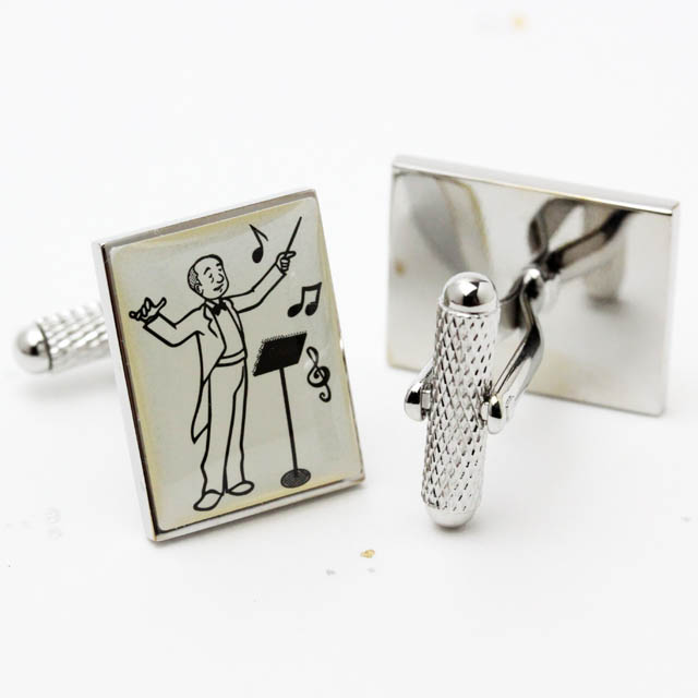舶来 カフスボタン コンダクター 指揮者 音楽雑貨