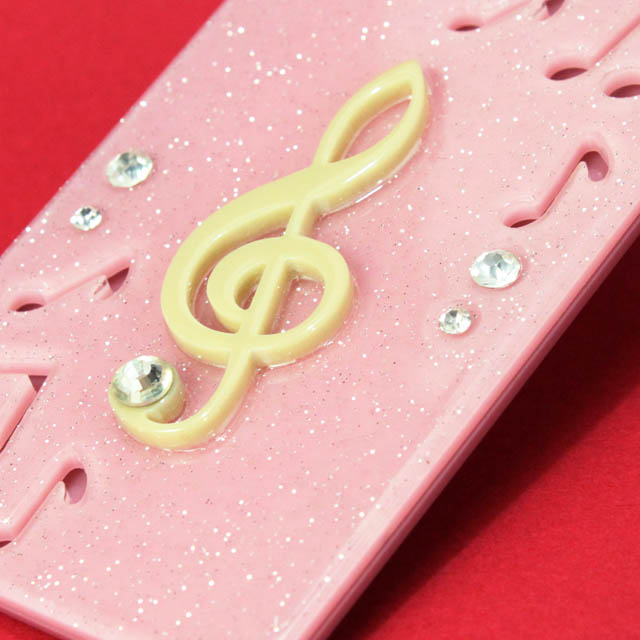 ラメ入 パスケース ト音記号 音楽雑貨 音楽グッズ