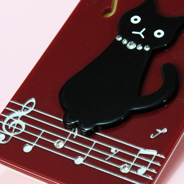 パスケース 猫と楽譜 225184 ◇▽ 音楽雑貨・アクセサリー専門店