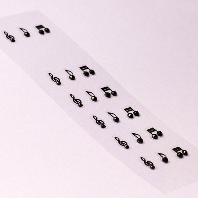 セミ３Ｄシール ト音記号 音符  音楽雑貨 音楽グッズ