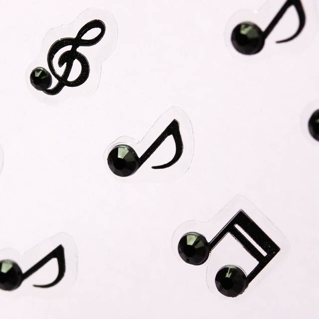 セミ３Ｄシール ト音記号 音符  音楽雑貨 音楽グッズ