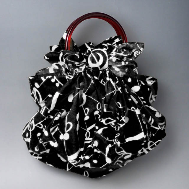 風呂敷バッグ用リング 音楽系風呂敷