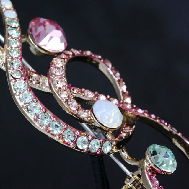 玻璃ブローチ ト音記号 音楽雑貨 音楽アクセサリー