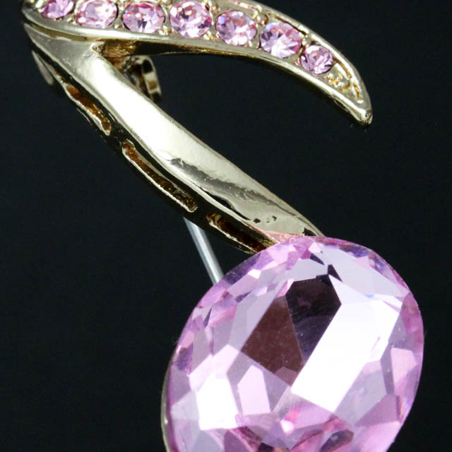 玻璃ブローチ ８分音符 音楽雑貨 音楽アクセサリー