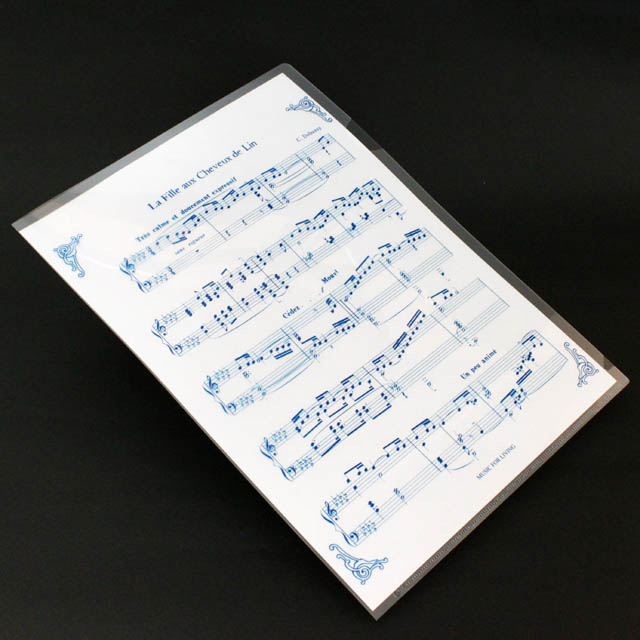 A4 クリアファイル 《フランス》 ３曲セット 120587 ◇ 音楽雑貨・アクセサリー専門店 ♪ プレリュード