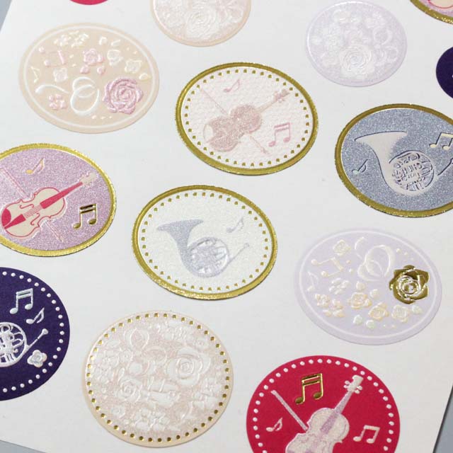 シール ホルン ヴァイオリン 音楽雑貨 音楽グッズ