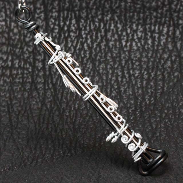 wire art ワイヤーアート クラリネット Clarinet 音楽雑貨 音楽グッズ