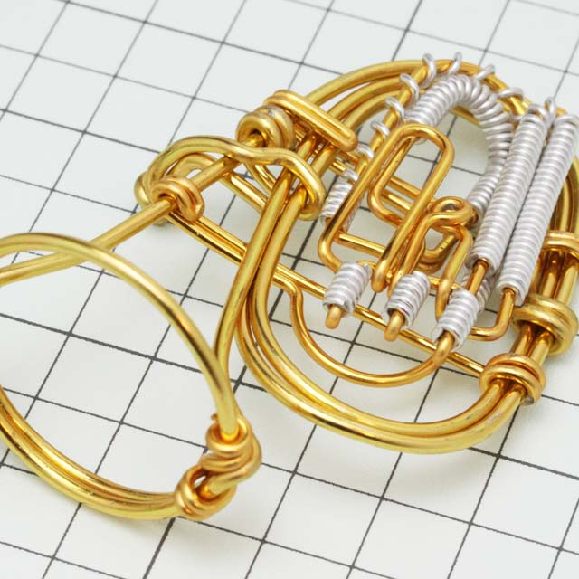 wire art ワイヤーアート ピストン チューバ Tuba 音楽雑貨 音楽グッズ