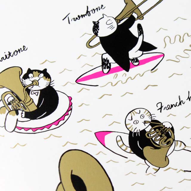 Classic Cat 絵葉書 《夏の海 Brass》 100213 音楽雑貨