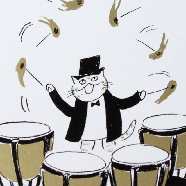 Musical Circus 絵葉書 ポストカード 炎のマレット 音楽雑貨 音楽グッズ