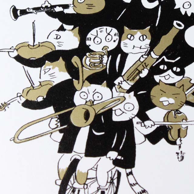 Musical Circus 絵葉書 ポストカード 自転車スター 音楽雑貨 音楽グッズ