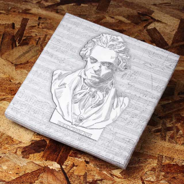 ペーパーナプキン 音楽雑貨 音楽グッズ ベートーヴェン Beethoven
