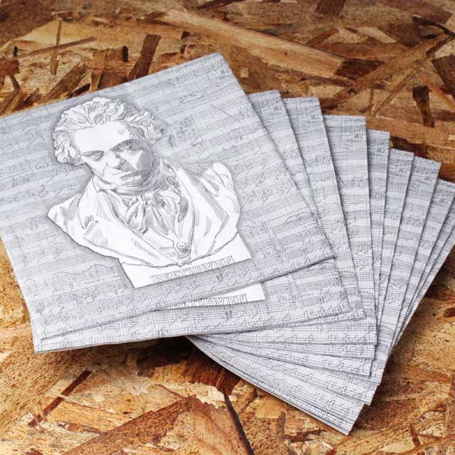 ペーパーナプキン 音楽雑貨 音楽グッズ ベートーヴェン Beethoven