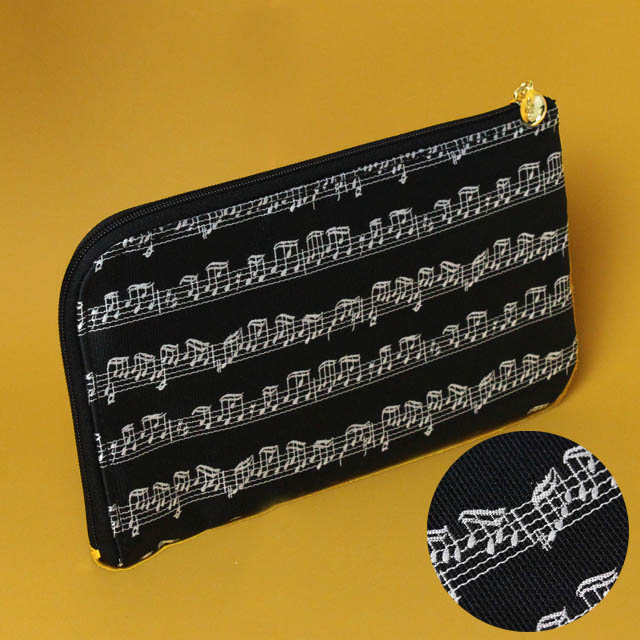 クラバット マルチポーチ 楽譜 音符 音楽グッズ 音楽雑貨