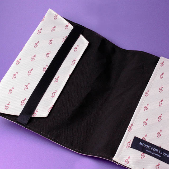 クラバット ブックカバー ト音記号 音楽グッズ 音楽雑貨