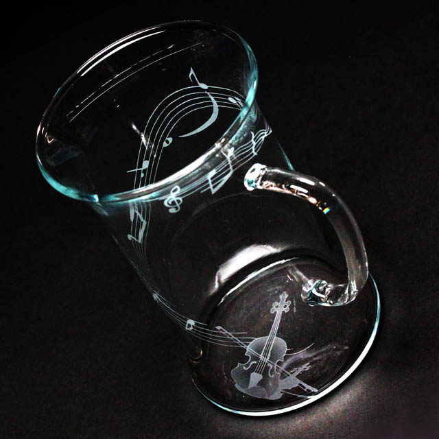 耐熱ガラス マグカップ ヴァイオリン 弦楽器 音楽雑貨 音楽ギフト