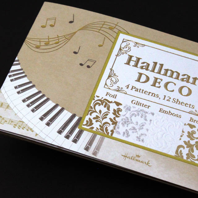 HM DECO ミュージック ト音記号 鍵盤 音楽雑貨 一筆箋