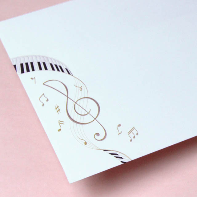 ト音記号とハーモニー 封筒 音楽雑貨 音楽グッズ