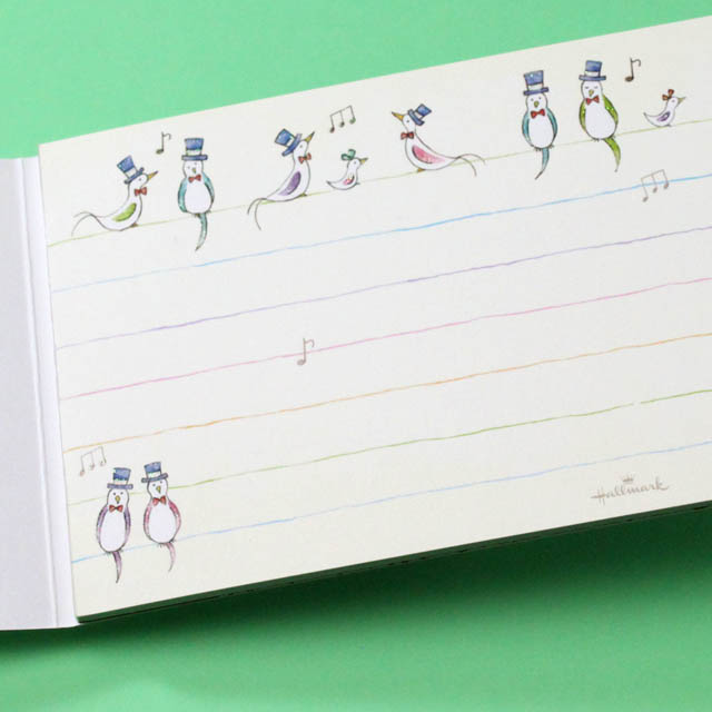 鳥とメロディ 一筆箋 音楽雑貨 音楽グッズ