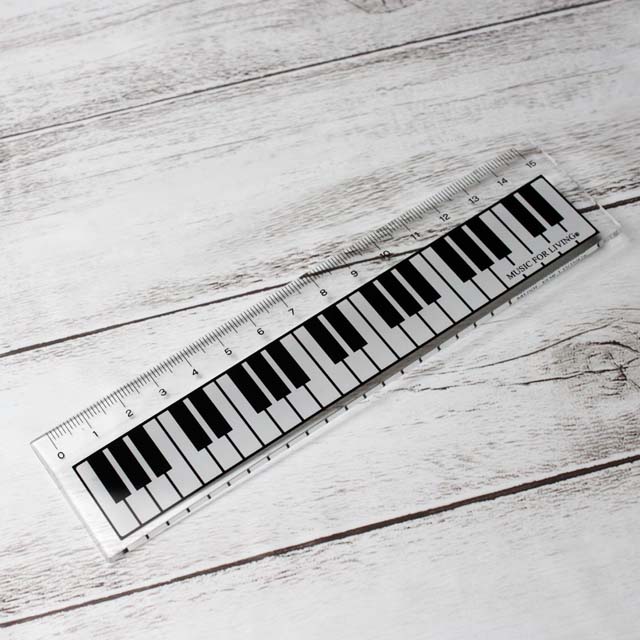ピアノ 鍵盤 定規 スケール 音楽雑貨 音楽グッズ