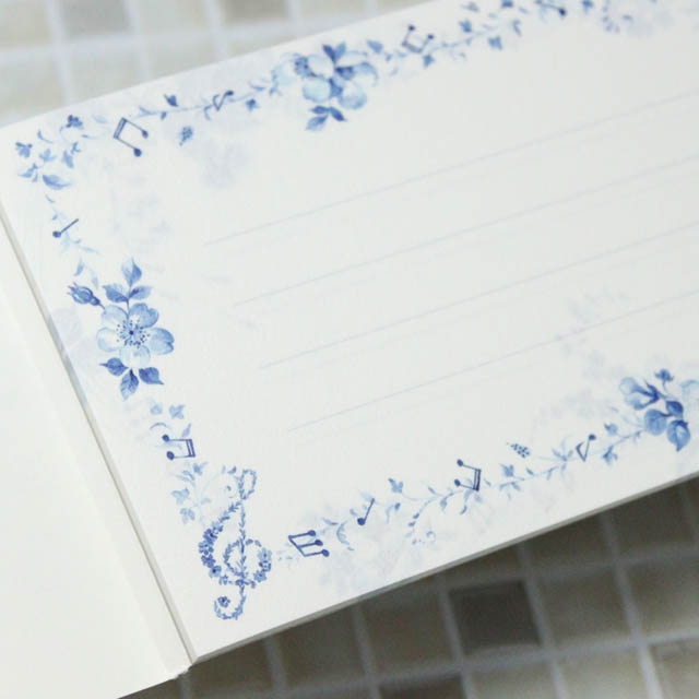 一筆箋 ブルーミュージック 音楽雑貨