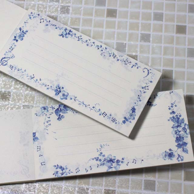 一筆箋 ブルーミュージック 音楽雑貨
