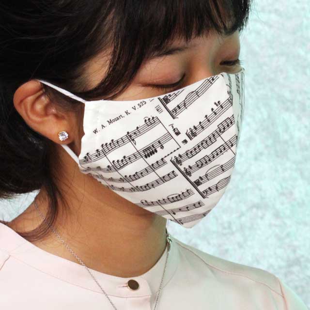 マスク アイネクライネナハトムジーク 楽譜 音楽雑貨 音楽グッズ