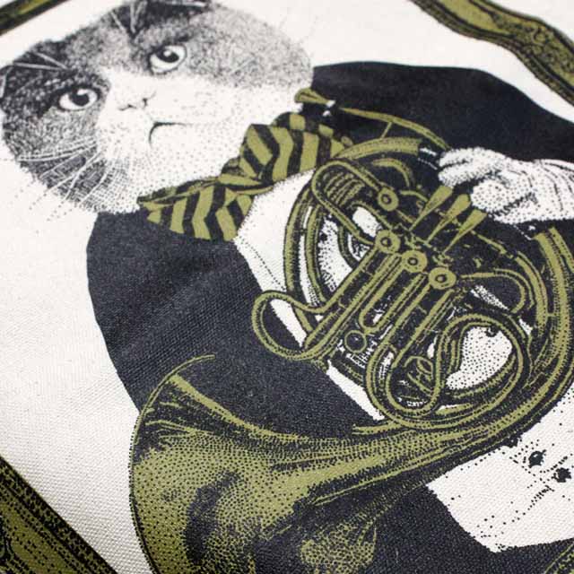 ホルン 厚手コットンキャンバス トート 音楽雑貨