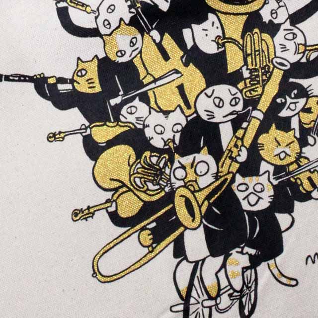 楽器 自転車 厚手コットンキャンバス トート 音楽雑貨