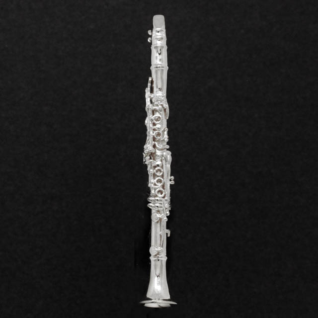 クラリネット Clarinet シルバー ブローチ SV925 音楽雑貨 音楽アクセサリー