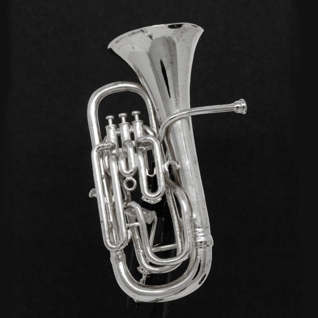 ユーフォニアム Euphonium シルバー ブローチ SV925 音楽雑貨 音楽アクセサリー