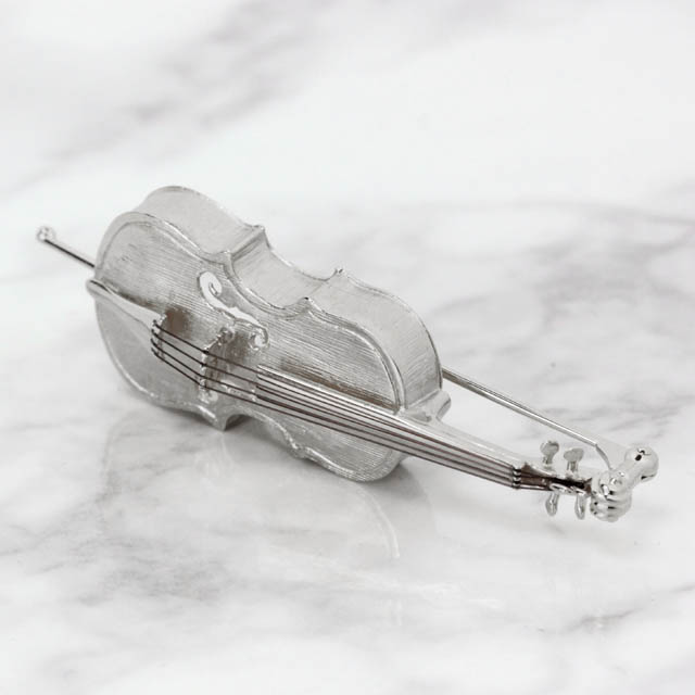 チェロ Violoncello シルバー ブローチ SV925 音楽雑貨 音楽アクセサリー