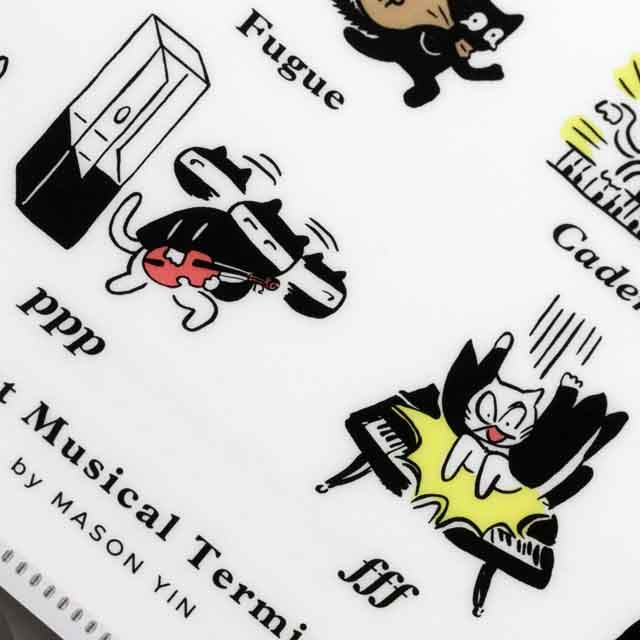 Classic Cat クリアファイル 音楽用語図説 原典版 音楽雑貨 アクセサリー専門店 プレリュード