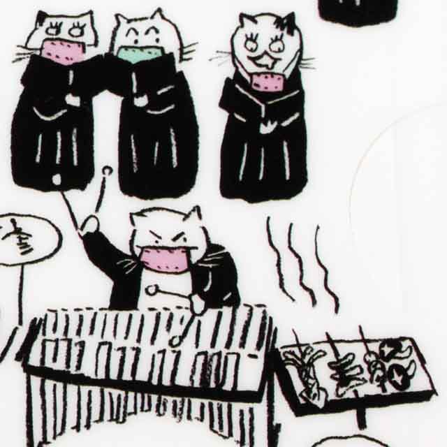 Classic Cat クリアファイル クリアフォルダ オーケストラ MusicDoesntStop 音楽雑貨 音楽グッズ