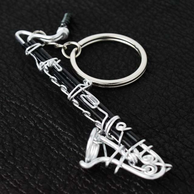 wire art ワイヤーアート バスクラリネット Bass Clarinet 音楽雑貨 音楽グッズ