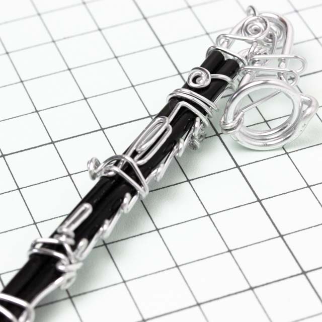 wire art ワイヤーアート バスクラリネット Bass Clarinet 音楽雑貨 音楽グッズ