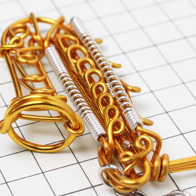 3D Wire Art バリトンサックス 100589 音楽雑貨・アクセサリー