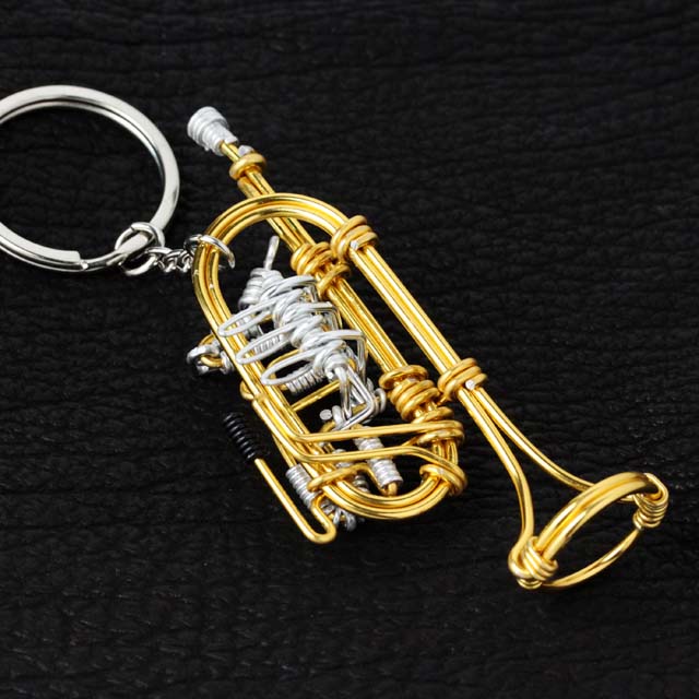 wire art ワイヤーアート ロータリー トランペット Rotary Trumpet 音楽雑貨 音楽グッズ