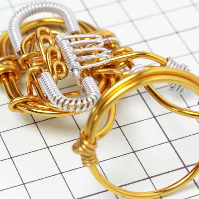 3D Wire Art ロータリー チューバ 100619 音楽雑貨