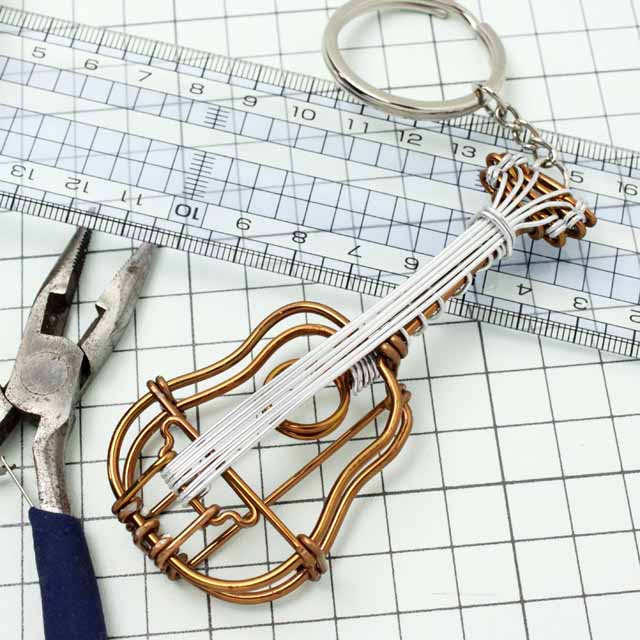 wire art ワイヤーアート クラシックギター Classic Guitar 音楽雑貨 音楽グッズ