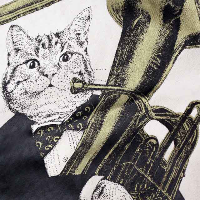 チューバ Tuba 厚手コットンキャンバス トート 音楽雑貨