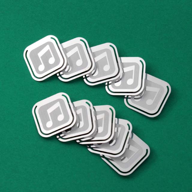 ピクトグラム クリップ ２連８分音符 音楽雑貨