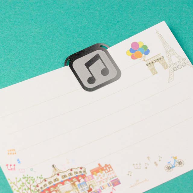 音符 金ふちシール 《音符》 187620 音楽雑貨・アクセサリー専門店