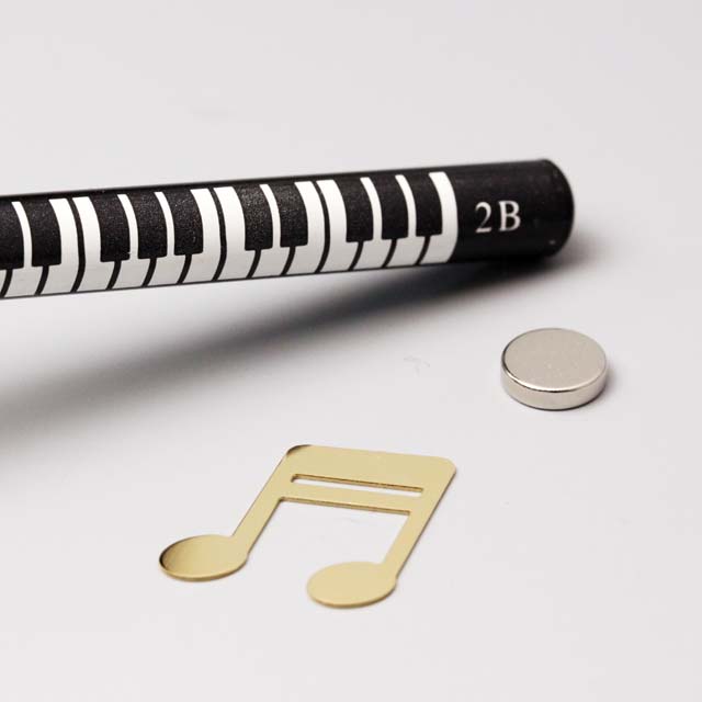 マスク・デコ マグネット ２連１６分音符 音楽グッズ 音楽雑貨