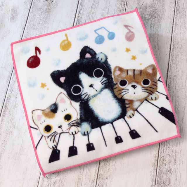 Ｙamaneko ピアノ鍵盤 タオル 音楽雑貨