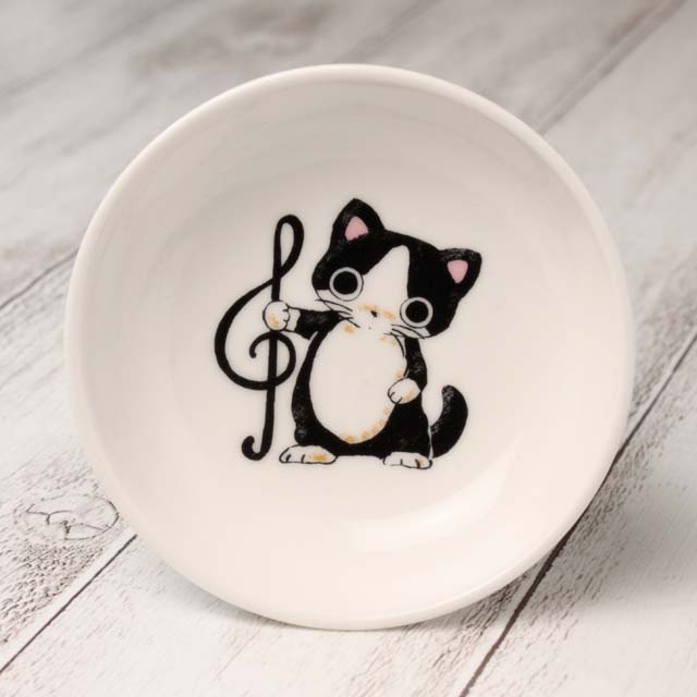Ｙamaneko 音符 豆絵皿 音楽雑貨
