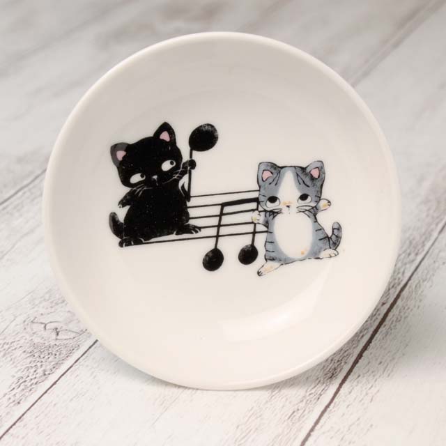 Ｙamaneko 音符 豆絵皿 音楽雑貨