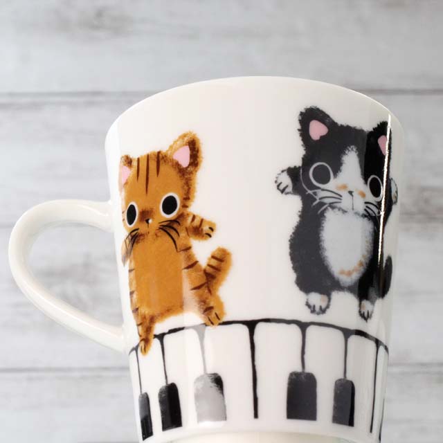 Ｙamaneko 鍵盤 マグカップ 音楽雑貨