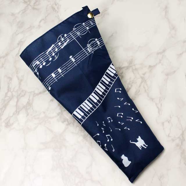 軽量傘 折畳み傘 楽譜 ピアノ鍵盤 音楽雑貨
